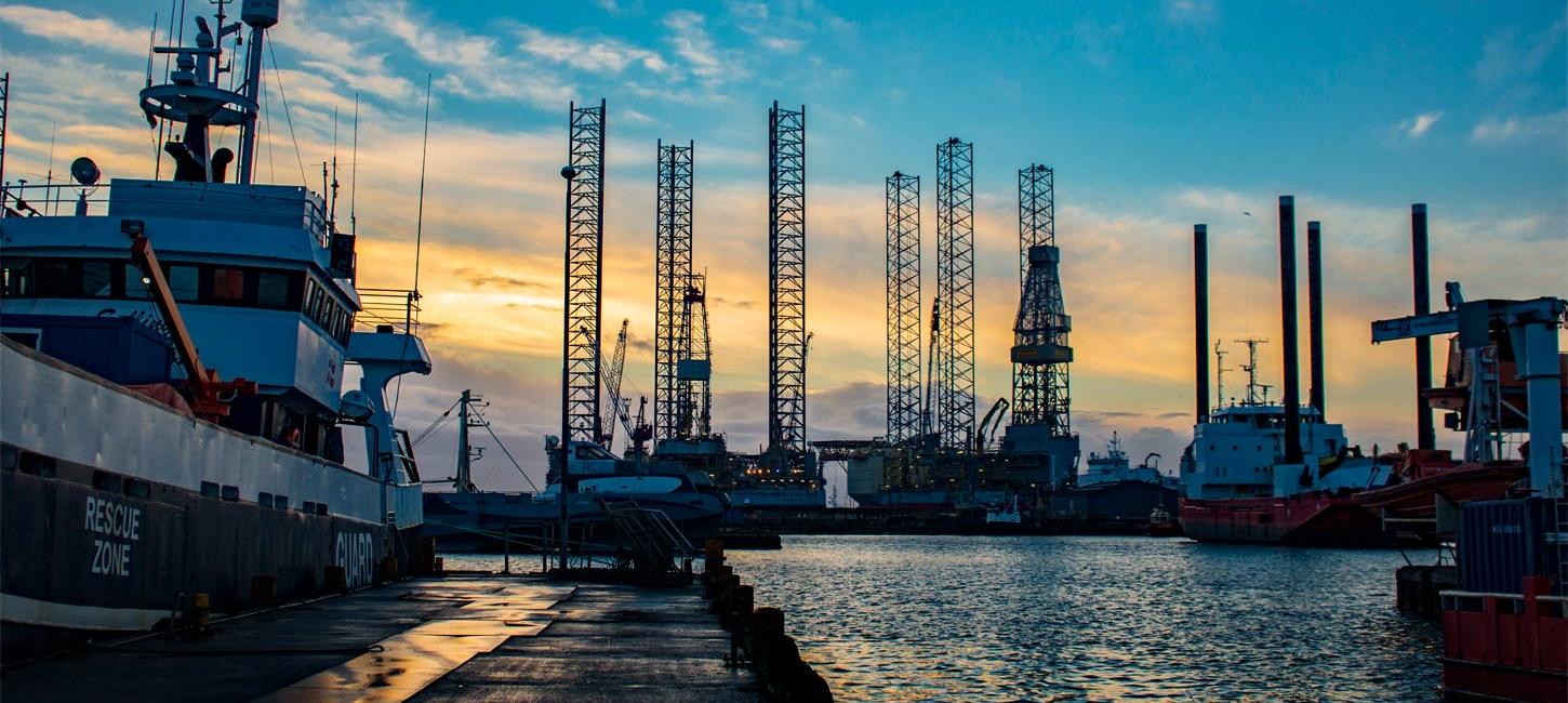 Hafen von Esbjerg - Abendfoto | Süddänische Nordsee