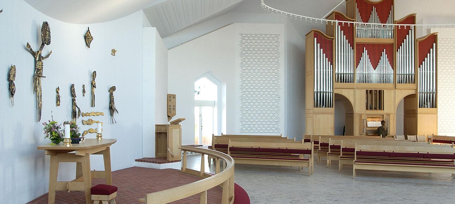 Der Altar in Sædden Kirche | Süddänische Nordsee