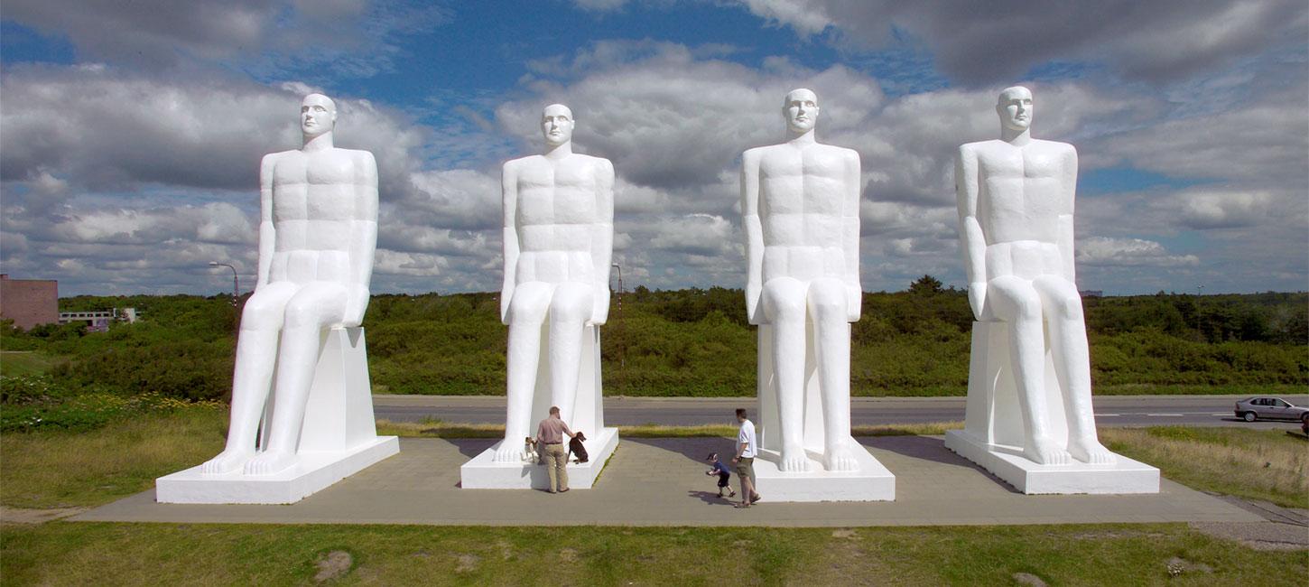 Die Skulptur Mensch am Meer | Süddänische Nordsee