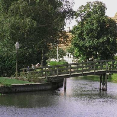 Die Brücke über die Enteninsel in Ribe | Süddänische Nordsee