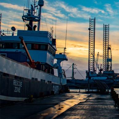 Hafen von Esbjerg - Abendfoto | Süddänische Nordsee