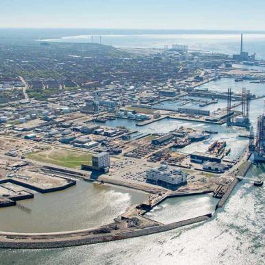 Hafen von Esbjerg - Luftbild | Süddänische Nordsee