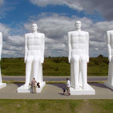 Die Skulptur Mensch am Meer | Süddänische Nordsee