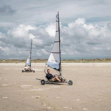 Blokart am Strand von Fanø